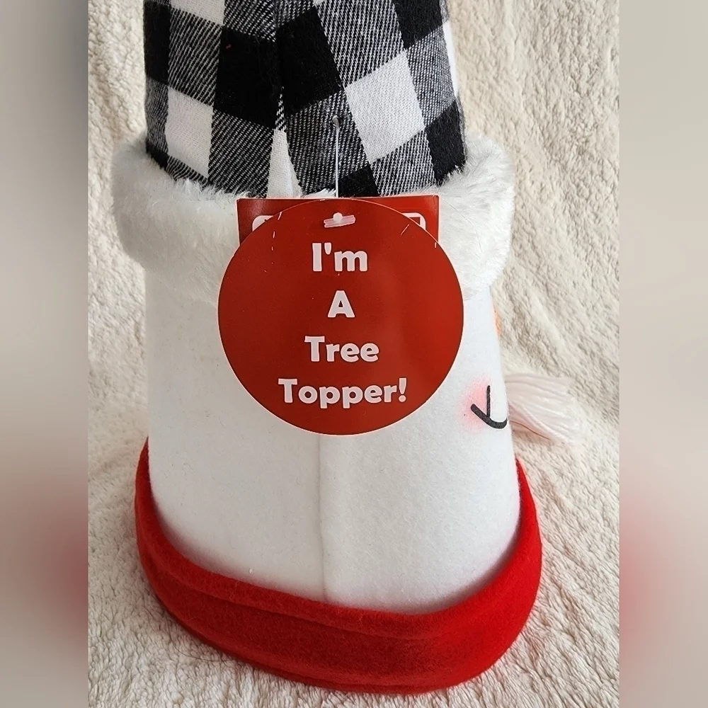 New large snowman Christmas tree topper / home decor